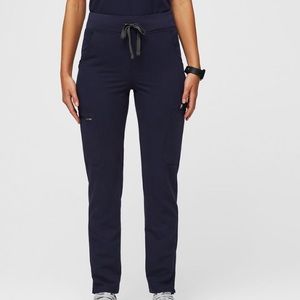 Figs Navy Blue Petite Yola Skinny Scrub Pants 2.0
